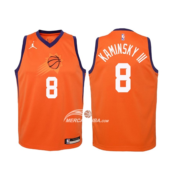 Maglia Bambino Phoenix Suns Frank Kaminsky III Statement 2020-21 Arancione